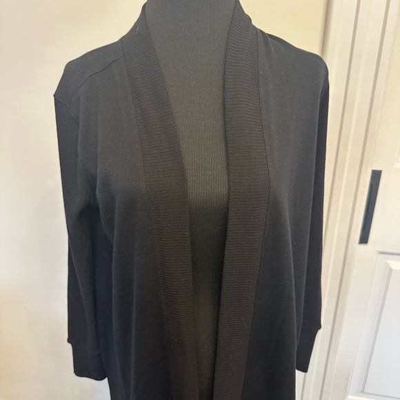 Splendid Open Front Shawl Collar Cardigan Duster Coatigan Fleece Knit NEW - Picture 8 of 8